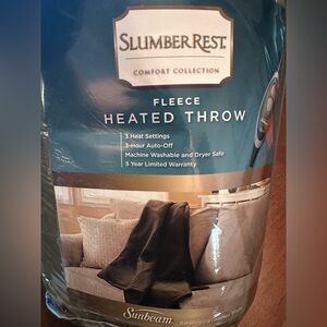 NIB Slumber Rest by Sunbeam Heated Throw